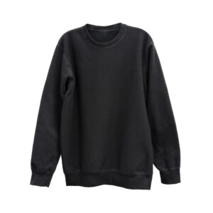 Main Crewneck Sweater  - Black Heavy Fleece