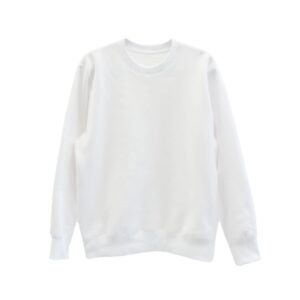 Main Crewneck Sweater - White Heavy Fleece