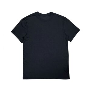 Boxy T-shirt - Midweight Black Cotton